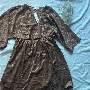 Gilli Chocolate Animal Print Dress
